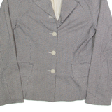 JACQUELINE DE YOUNG Womens Blazer Jacket Black 90s Houndstooth S