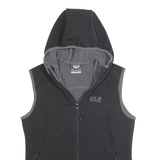 JACK WOLFSKIN Womens Gilet Black Hooded UK 10