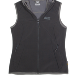 JACK WOLFSKIN Womens Gilet Black Hooded UK 10