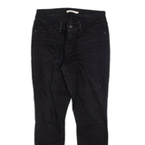 LEVI'S 711 Womens Jeans Black Slim Skinny W27 L28