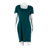 PREVIEW COLLECTION Womens Pencil Dress Green Short Sleeve Knee Length M