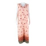 MAGGIE SWEET Womens Shift Dress Pink Floral Sleeveless Long L