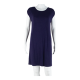 OASIS Womens T-Shirt Dress Blue Sleeveless Knee Length S