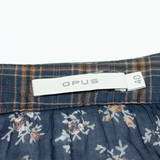 OPUS Womens Shift Dress Blue Floral Sleeveless Knee Length L