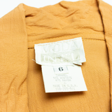 Womens Day Dress Orange Short Sleeve Midi S