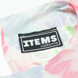 ITEMS CALIFORNIA Womens Day Dress Pink Floral Short Sleeve Midi L