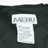 MENU Womens Day Dress Black Floral Short Sleeve Hi-Low S