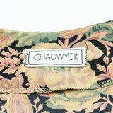 CHADWYCK Womens Day Dress Beige Paisley Short Sleeve Midi L
