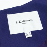 L.K. BENNETT Womens Pencil Dress Purple Short Sleeve Knee Length UK 14