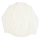 Womens Blouse Cream V-Neck Long Sleeve XL