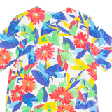 Womens Kimono Blouse Red Floral L