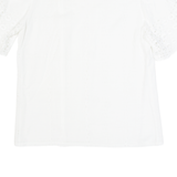 Womens Printed Blouse White Floral M