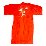 Womens Kimono Blouse Red 3/4 Sleeve L