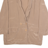 Womens Blouse Brown V-Neck Long Sleeve L