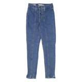 LEVI'S 721 High Rise Ankle BIG E Womens Jeans Blue Slim Skinny W24 L26