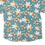 FRILIVIN Mens Shirt Green Viscose Floral S