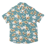 FRILIVIN Mens Shirt Green Viscose Floral S