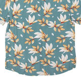 FRILIVIN Mens Shirt Green Viscose Floral S