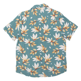 FRILIVIN Mens Shirt Green Viscose Floral S