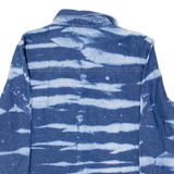 Acid Wash Womens Denim Shirt Blue Long Sleeve L