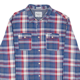 PEPE JEANS Slim Fit Mens Shirt Blue Plaid Long Sleeve L