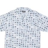 VAN HEUSEN Palm Tree Mens Shirt Blue XL