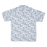 VAN HEUSEN Palm Tree Mens Shirt Blue XL