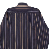 PAUL & SHARK Mens Shirt Brown Striped Long Sleeve L