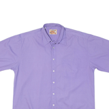 LETS GO Mens Plain Shirt Purple 2XL