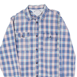 TOMMY HILFIGER Mens Shirt Blue Plaid Long Sleeve XL