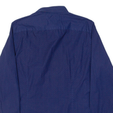 TOMMY HILFIGER New York Fit Mens Shirt Blue Spotted Long Sleeve M