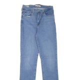 LEVI'S 724 High Rise BIG E Womens Jeans Blue Regular Straight W26 L32