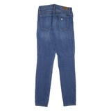 GUESS Power Curvy Mid Womens Jeans Blue Slim Skinny Stone Wash W27 L30