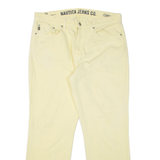 NAUTICA Mens Jeans Yellow Regular Straight W34 L29