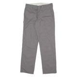 DICKIES Flex Workwear Mens Twill Trousers Grey Slim Tapered W30 L30