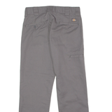 DICKIES Flex Workwear Mens Twill Trousers Grey Slim Tapered W30 L30