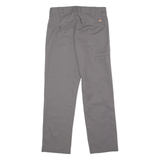 DICKIES Flex Workwear Mens Twill Trousers Grey Slim Tapered W30 L30