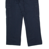 DICKIES Workwear Cargo Mens Trousers Blue Regular Straight W38 L28