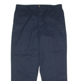 DICKIES Workwear Mens Trousers Blue Regular Straight W42 L32
