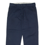 DICKIES Mens Twill Trousers Blue Relaxed Straight W38 L30