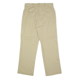 DICKIES Workwear Mens Twill Trousers Beige Slim Straight W34 L29