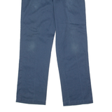DICKIES Workwear Mens Twill Trousers Blue Regular Straight W32 L32