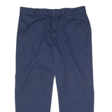 DICKIES 874 Original Workwear Mens Twill Trousers Blue Regular Straight W40 L30