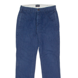 LEVI'S Womens Trousers Blue Slim Straight W28 L30