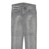 LEVI'S 511 Jeans Mens Grey Slim Straight Stone Wash W32 L32