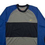 NIKE Mens T-Shirt Grey Long Sleeve M