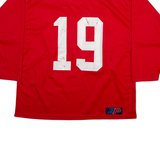 SP Switzerland National Team Mens Jersey Red Long Sleeve V-Neck L