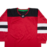 HOCKEY MONKEY Mens Jersey Red Long Sleeve L