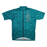 ODLO Full Zip Mens Jersey Blue Button Neck M