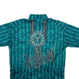 ODLO Full Zip Mens Jersey Blue Button Neck M